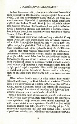 Slovo o této době / Úvodní slovo nakladatele (Václav Vaško) / strana 9