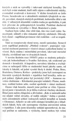 V zápasech za Boží věc / VZPOMÍNKY / Pastorace vysokoškoláků / strana 21