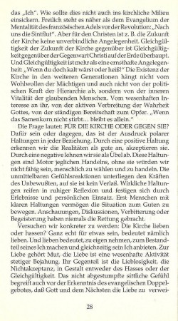 Wie Kirche nicht stirbt / Dafür oder dagegen / Seite 28