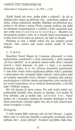 Slovo o této době / Umění číst periodikum / strana 31