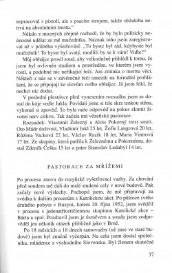 V zápasech za Boží věc / VZPOMÍNKY / Pastorace za mřížemi / strana 37