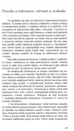 K jádru věci / Pravda a tolerance, věrnost a svoboda / strana 49