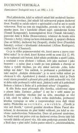 Slovo o této době / Duchovní vertikála / strana 50