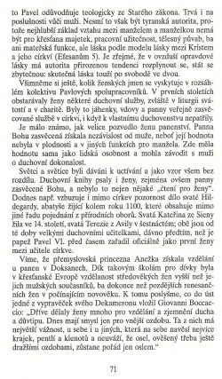 Slovo o této době / Ženská otázka a křesťanství / strana 71