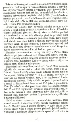 Slovo o této době / Ženská otázka a křesťanství / strana 73