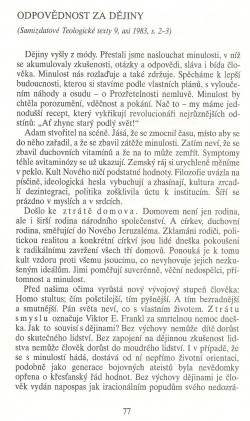 Slovo o této době / Odpovědnost za dějiny / strana 77