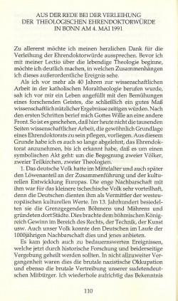Wie Kirche nicht stirbt / Aus der Rede bei der Verleihung der Theologischen Ehrendoktorwürde in Bonn am 4. 5. 1991 / Seite 110 Wie Kirche nicht stirbt / Aus der Rede bei der Verleihung der Theologischen Ehrendoktorwürde in Bonn am 4. 5. 1991 / Seite 110