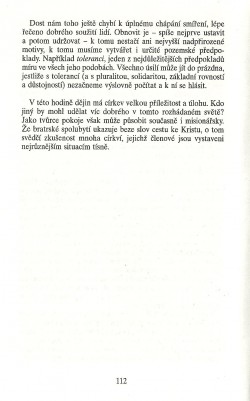 Slovo o této době / Pokání anebo smíření (K biskupskému synodu 1983) / strana 112
