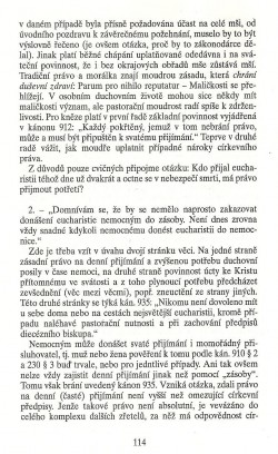 Slovo o této době / Otázky kolem svatého přijímání / strana 114