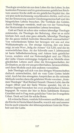 Wie Kirche nicht stirbt / Aus der Rede bei der Verleihung der Theologischen Ehrendoktorwürde in Bonn am 4. 5. 1991 / Seite 117