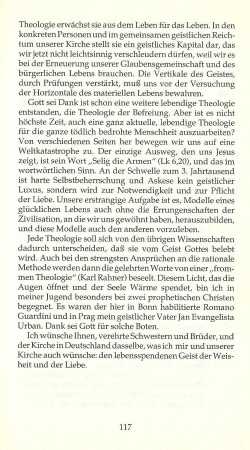 Wie Kirche nicht stirbt / Aus der Rede bei der Verleihung der Theologischen Ehrendoktorwürde in Bonn am 4. 5. 1991 / Seite 117