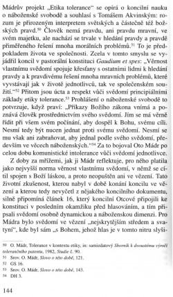 V zápasech za Boží věc / INTERPRETACE / Oto Mádr a jeho teologická koncepce svědomí (Jozef Kuzár) / strana 144