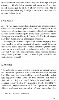 V zápasech za Boží věc / TEXTY / Ortodoxie a tolerance z hlediska etiky. Výzva postmoderny / strana 161