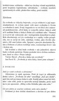 V zápasech za Boží věc / TEXTY / Křesťanská morálka a svoboda / strana 191