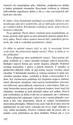 V zápasech za Boží věc / TEXTY / Křesťanská morálka a svoboda / strana 192
