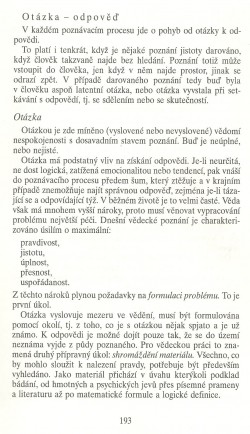 Slovo o této době / Základní cyklus vědeckého poznání / strana 193