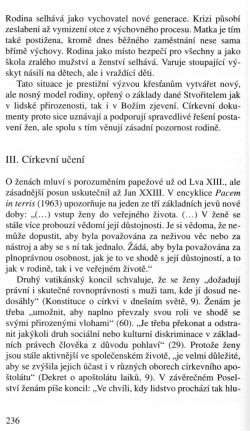 V zápasech za Boží věc / TEXTY / Žena laik v církvi podle církevních dokumentů / strana 236