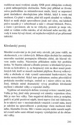 V zápasech za Boží věc / TEXTY / Válka – ano nebo ne? / strana 241