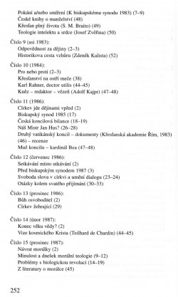 V zápasech za Boží věc / BIBLIOGRAFIE / Do roku 1989 / strana 252