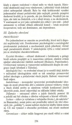 Slovo o této době / Jak církev neumírá (K teologii ohrožené církve) / strana 256