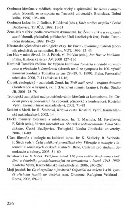 V zápasech za Boží věc / BIBLIOGRAFIE / Od roku 1990 / strana 256