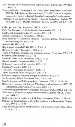 V zápasech za Boží věc / BIBLIOGRAFIE / Od roku 1990 / strana 258