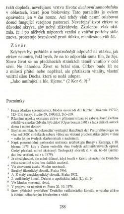 Slovo o této době / Jak církev neumírá (K teologii ohrožené církve) / strana 288