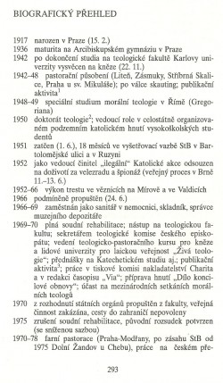 Slovo o této době / Biografický přehled / Bibliografické poznámky (Jolana Poláková) / strana 293