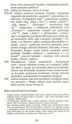 Slovo o této době / Biografický přehled / Bibliografické poznámky (Jolana Poláková) / strana 294