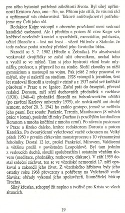 Slovo o této době / Kněz – redaktor – vězeň (Adolf Kajpr) / strana 19