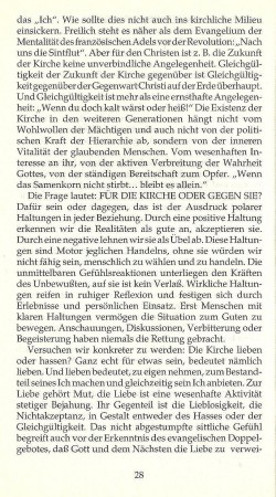 Wie Kirche nicht stirbt / Dafür oder dagegen / Seite 28