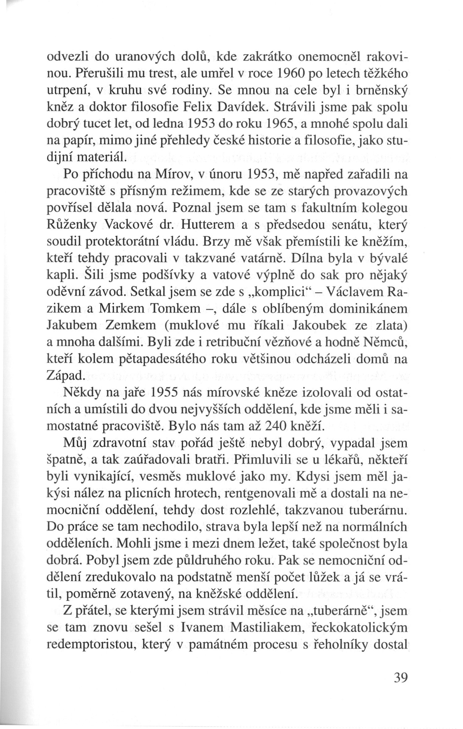 V zápasech za Boží věc / VZPOMÍNKY / Pastorace za mřížemi / strana 39