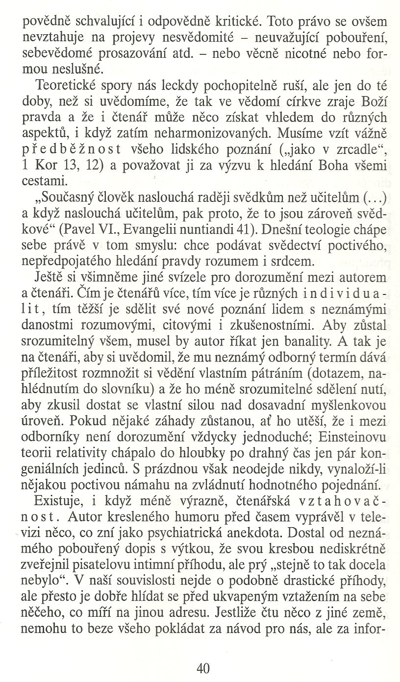 Slovo o této době / Umění číst periodikum / strana 40