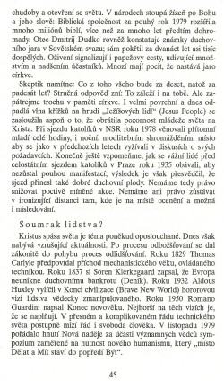 Slovo o této době / Vyhlížení zítřků / strana 45