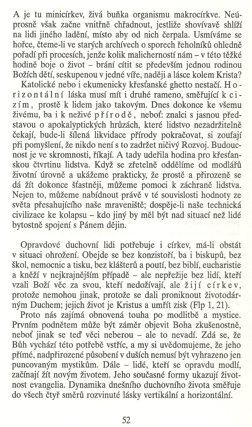 Slovo o této době / Duchovní vertikála / strana 52