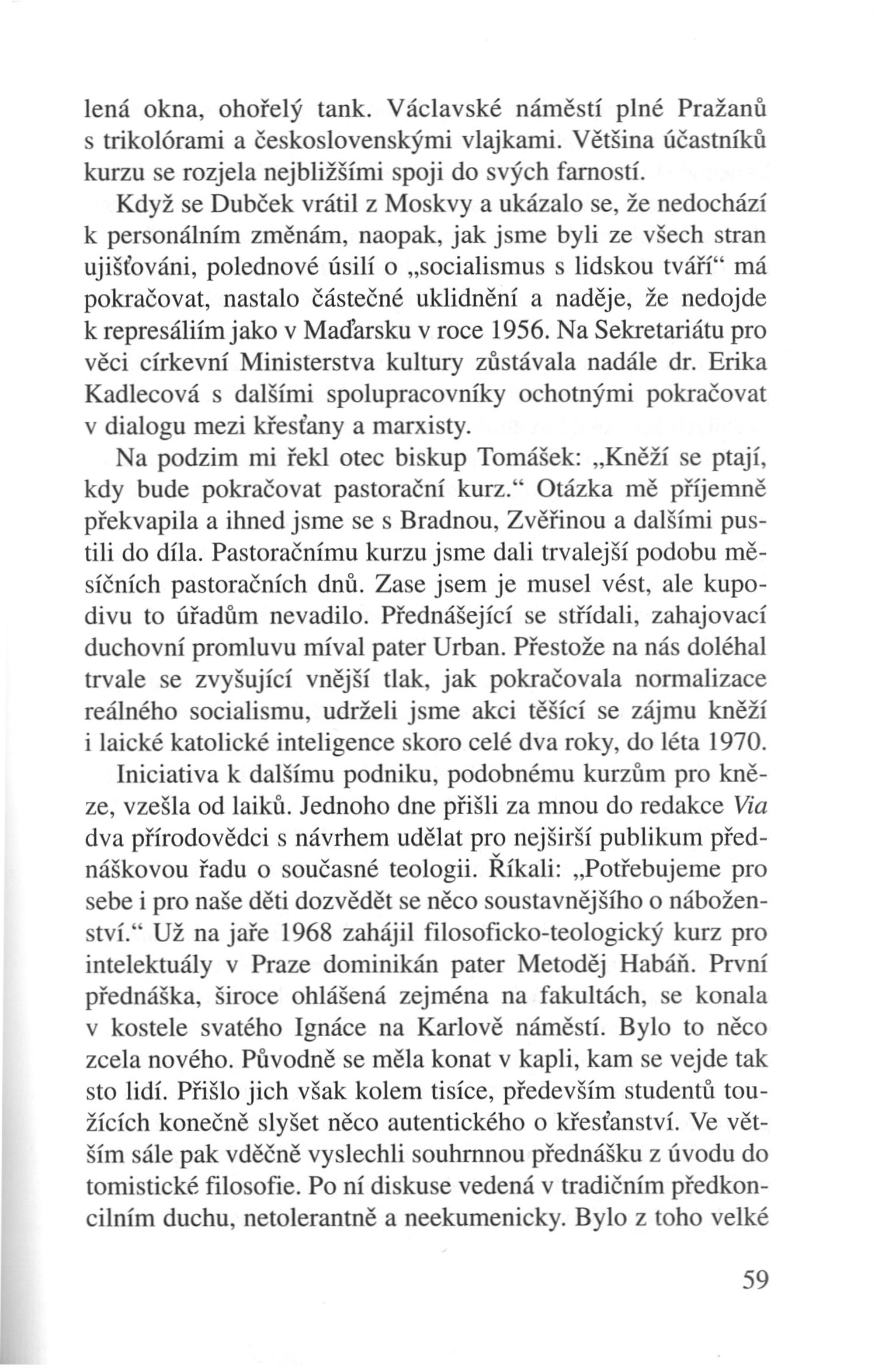 V zápasech za Boží věc / VZPOMÍNKY / Teologické vzdělávání / strana 59
