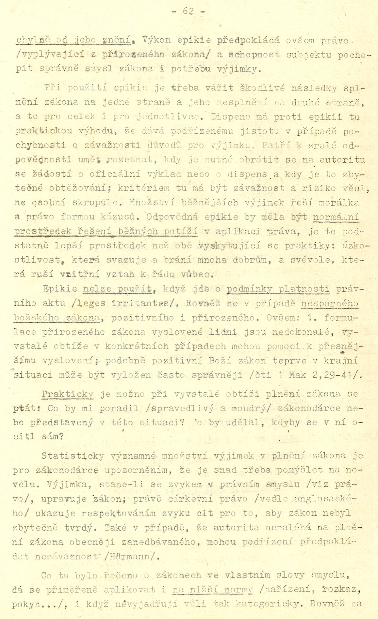 Mravouka / II. kapitola: MRAVNÍ POVINNOST / strana 62