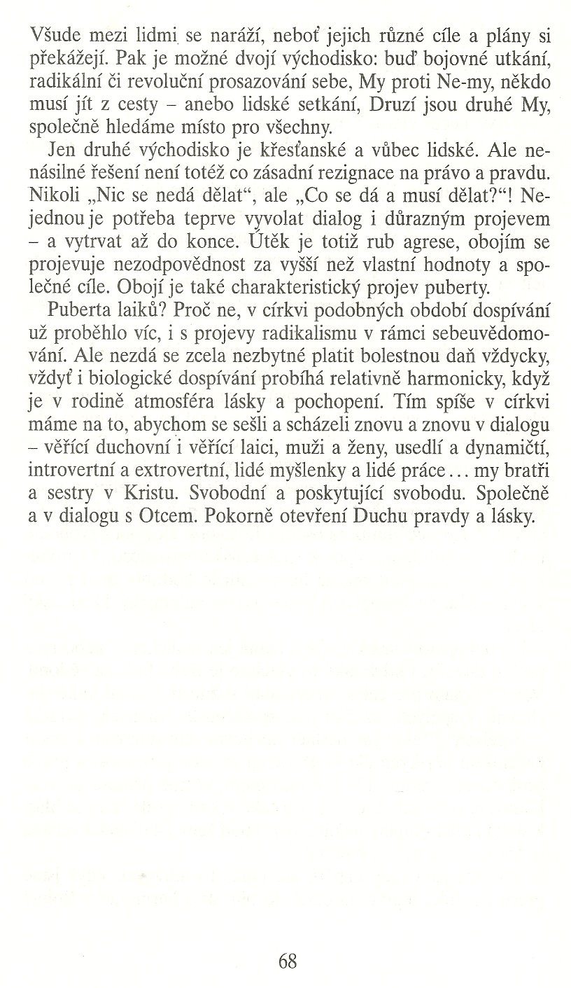 Slovo o této době / Setkávání místo utkávání / strana 68