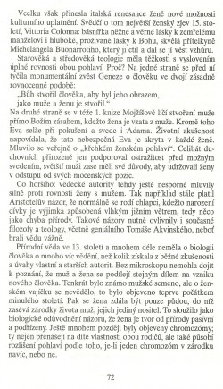 Slovo o této době / Ženská otázka a křesťanství / strana 72