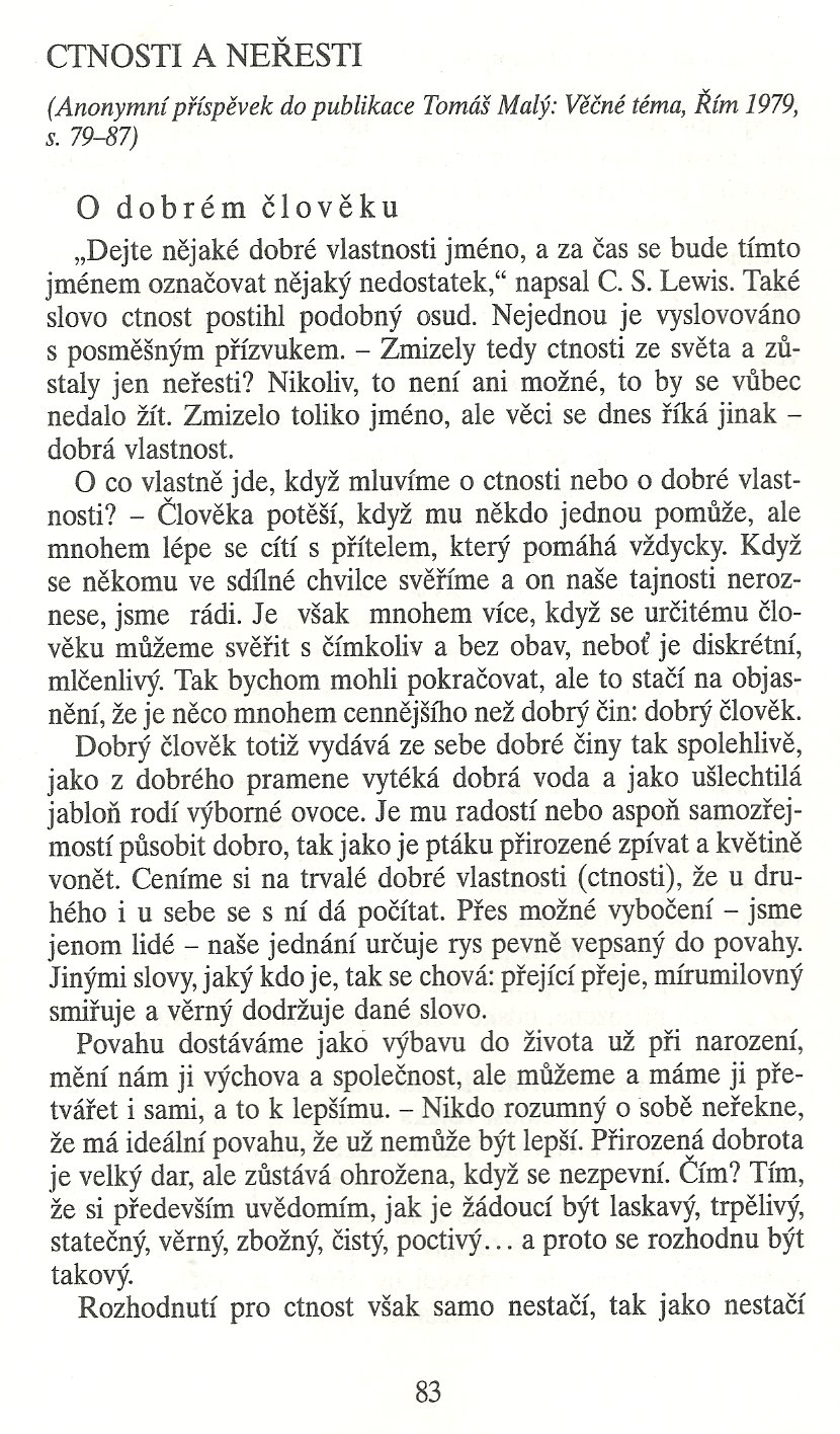 Slovo o této době / Ctnosti a neřesti / strana 83