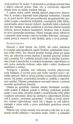 Slovo o této době / Minulost a dnešek morální teologie / strana 92