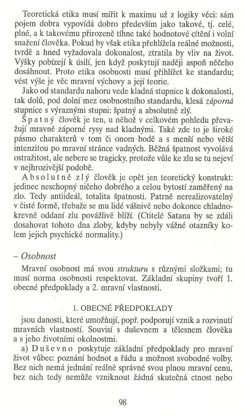 Slovo o této době / Mravní osobnost / strana 98