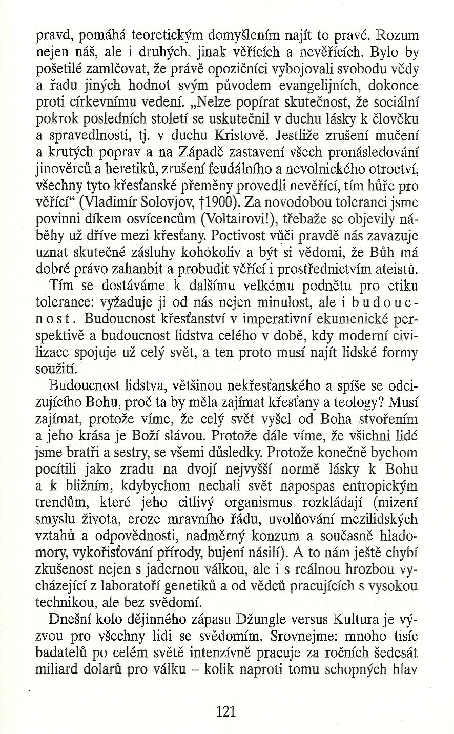 Slovo o této době / Tolerance v kontextu etiky / strana 121