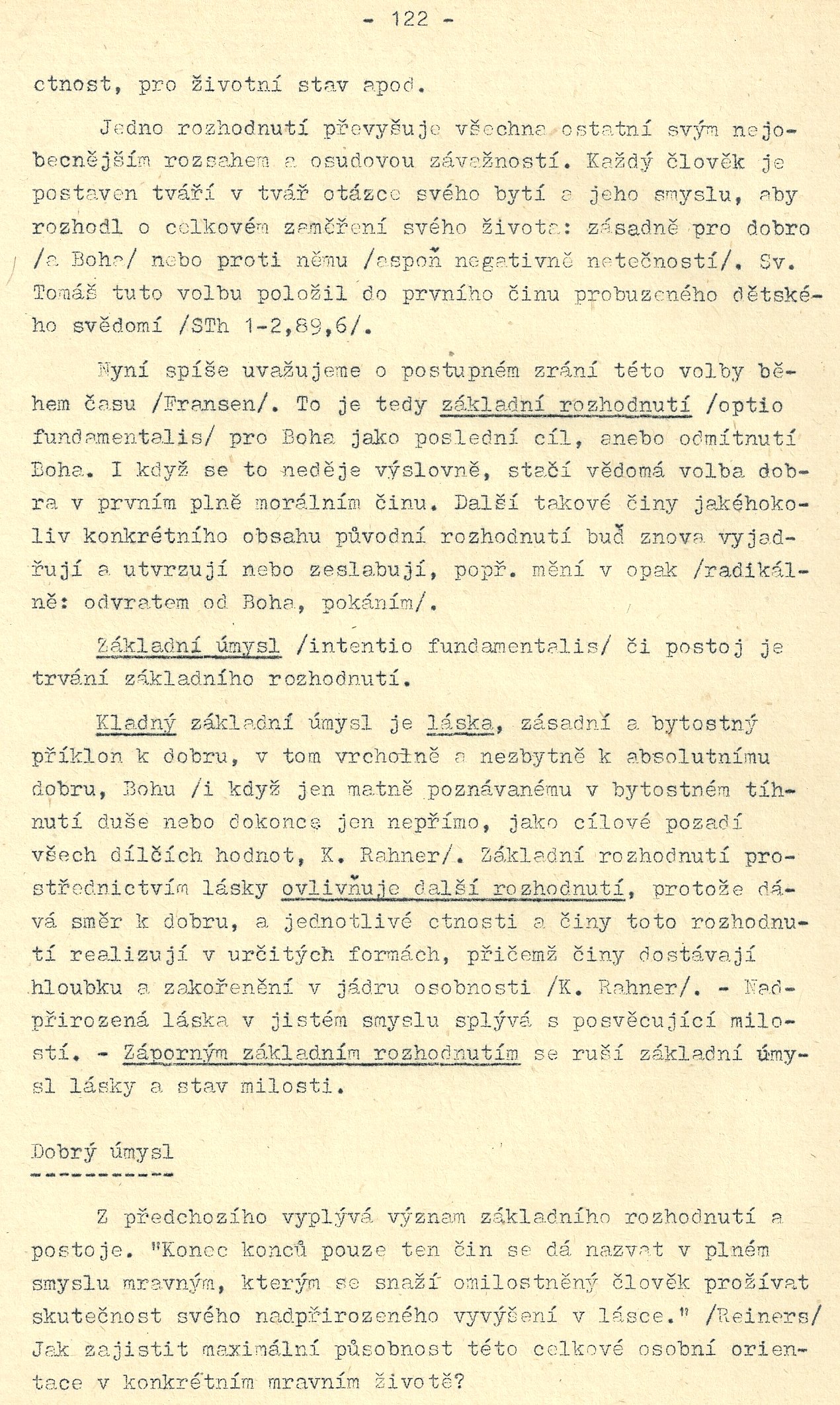 Mravouka / IV. kapitola: MRAVNÍ VOLBA / strana 122