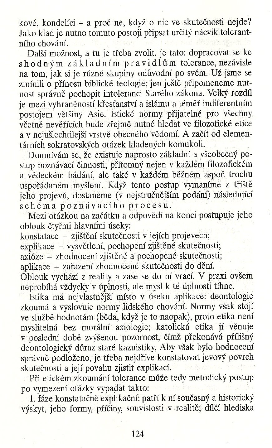 Slovo o této době / Tolerance v kontextu etiky / strana 124