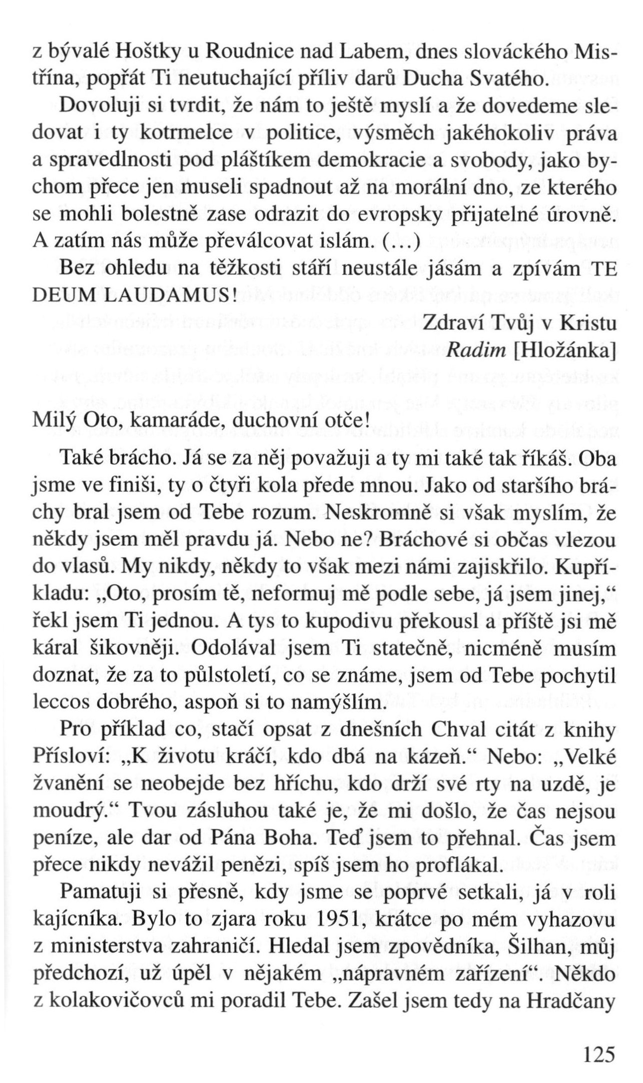 V zápasech za Boží věc / DOKUMENTY / K devadesátinám / strana 125