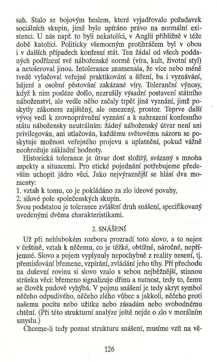 Slovo o této době / Tolerance v kontextu etiky / strana 126