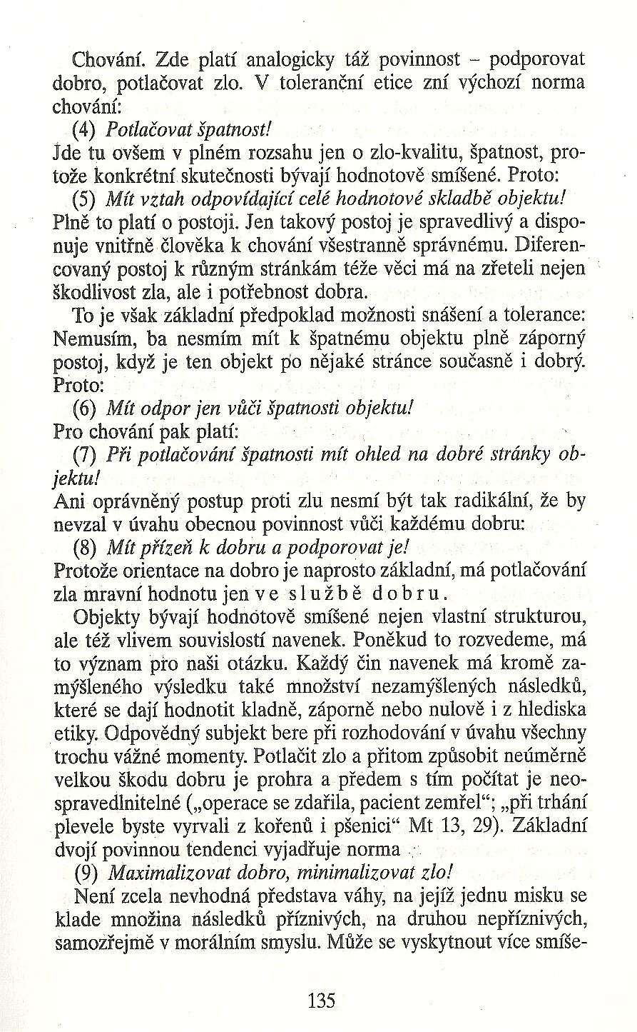 Slovo o této době / Tolerance v kontextu etiky / strana 135