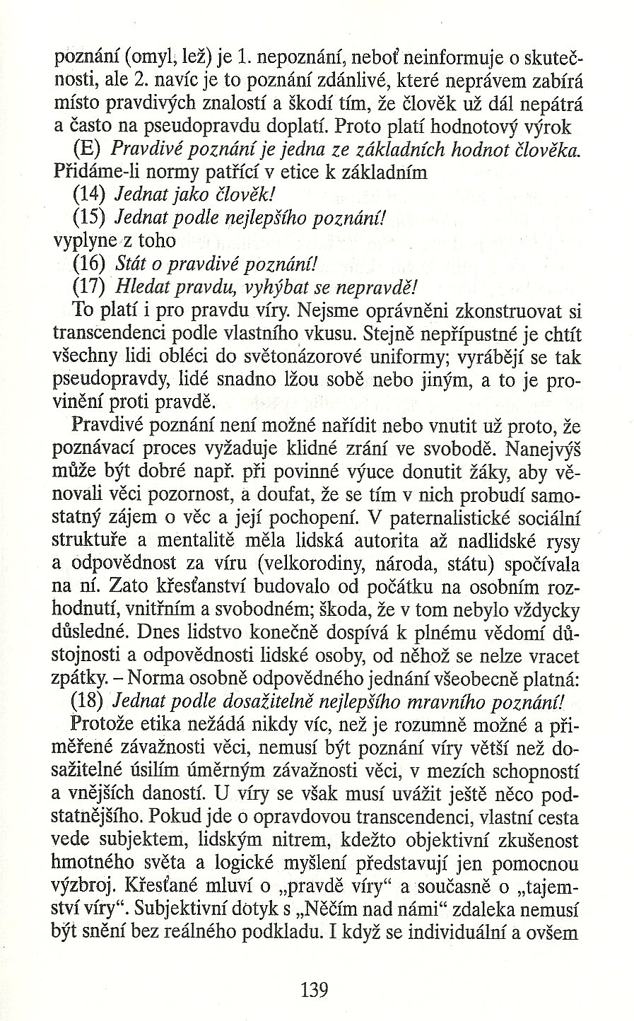 Slovo o této době / Tolerance v kontextu etiky / strana 139