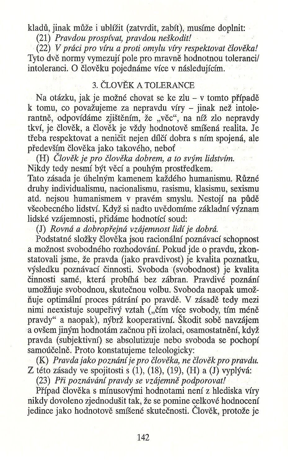 Slovo o této době / Tolerance v kontextu etiky / strana 142